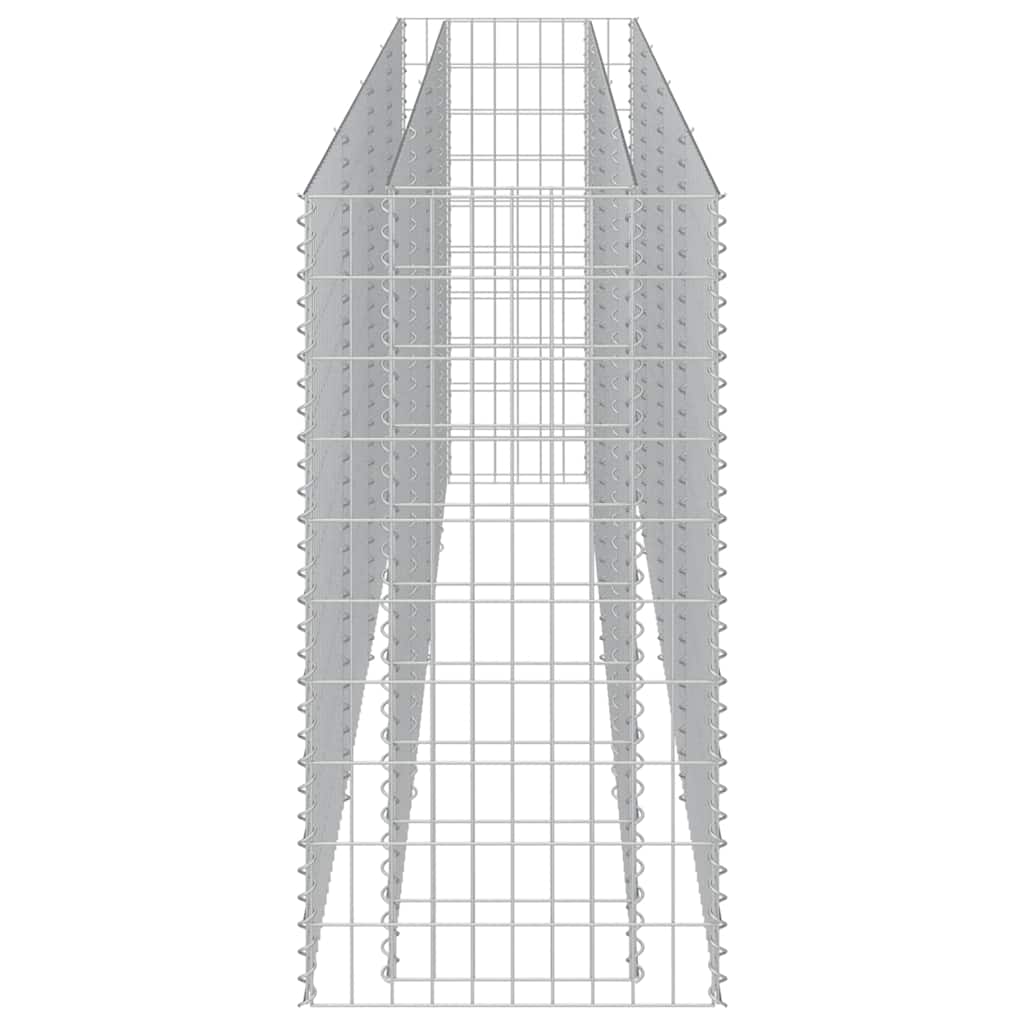 vidaXL Gabion Raised Bed Galvanised Steel 360x50x100 cm