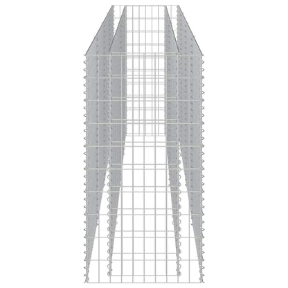 143560 vidaXL Gabion Raised Bed Galvanised Steel 360x50x100 cm