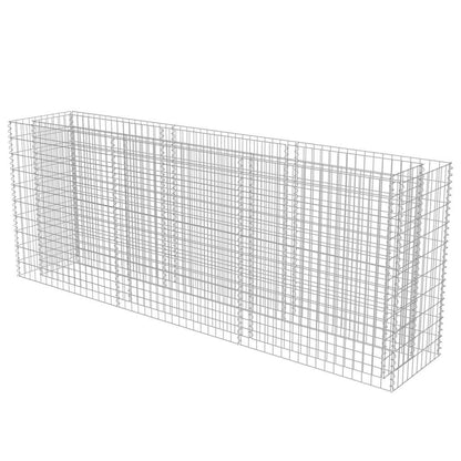 vidaXL Gabion Raised Bed Galvanised Steel 270x50x100 cm