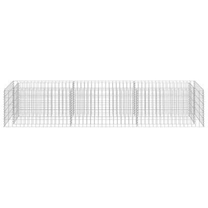 vidaXL Gabion Raised Bed Galvanised Steel 270x50x50 cm