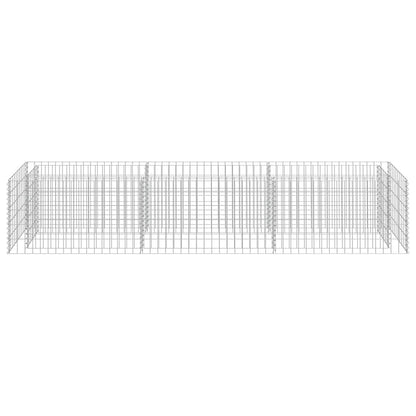 143563 vidaXL Gabion Raised Bed Galvanised Steel 270x50x50 cm
