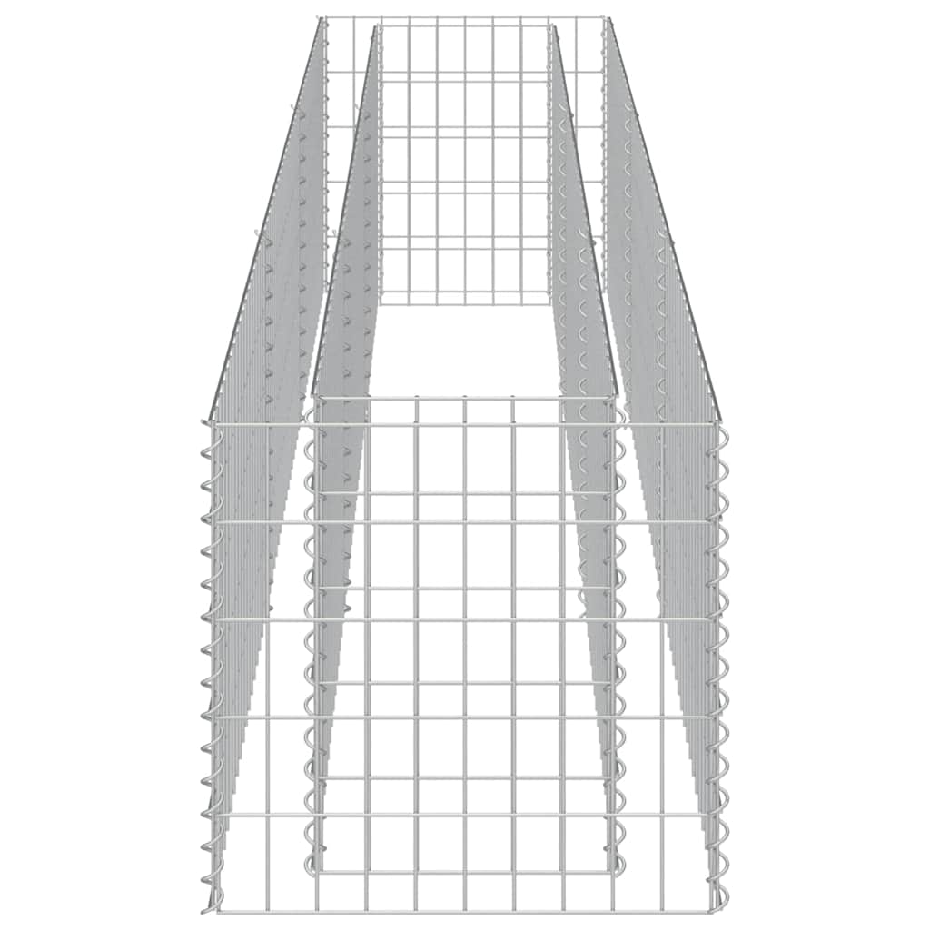 143563 vidaXL Gabion Raised Bed Galvanised Steel 270x50x50 cm