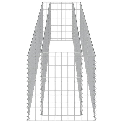 143563 vidaXL Gabion Raised Bed Galvanised Steel 270x50x50 cm