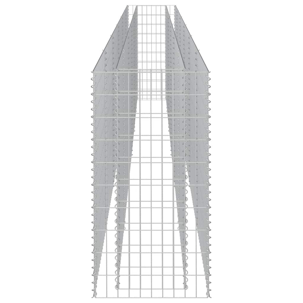 vidaXL Gabion Raised Bed Galvanised Steel 540x50x100 cm