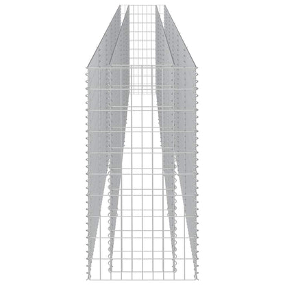 vidaXL Gabion Raised Bed Galvanised Steel 540x50x100 cm