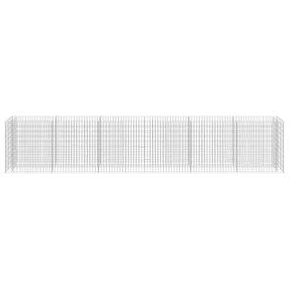 vidaXL Gabion Raised Bed Galvanised Steel 540x50x100 cm