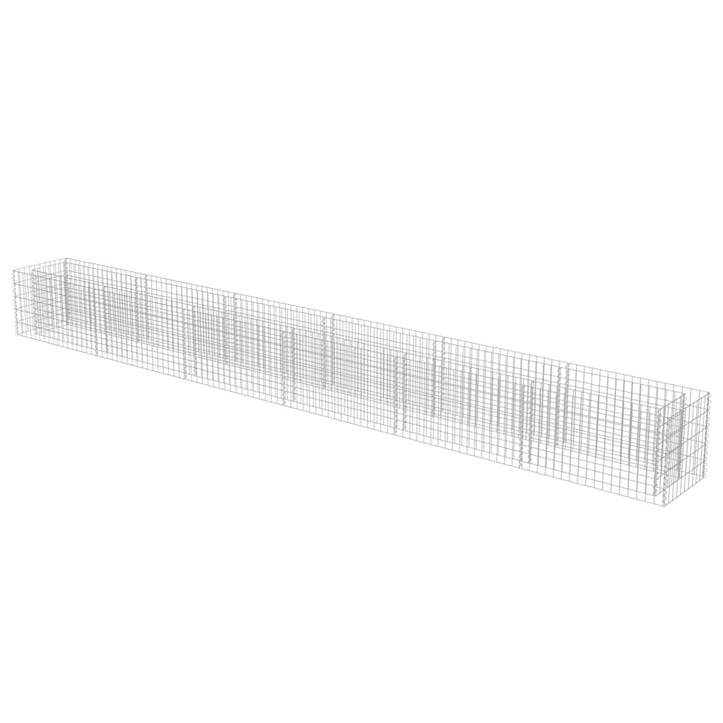 143567 vidaXL Gabion Raised Bed Galvanised Steel 540x50x50 cm