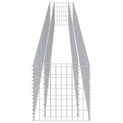 143567 vidaXL Gabion Raised Bed Galvanised Steel 540x50x50 cm