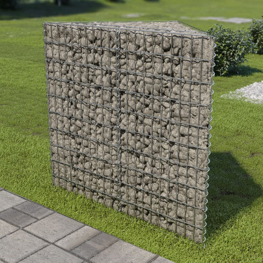 vidaXL Gabion Raised Bed | Silver | Galvanised steel | 75x75x100 cm | Durable