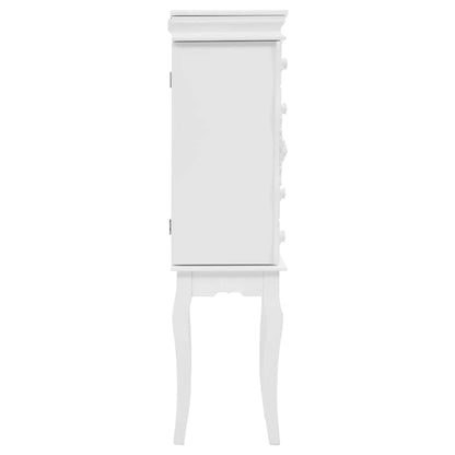 vidaXL Free Standing Jewelery Cabinet White