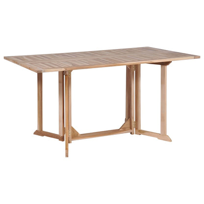 vidaXL 7 Piece Folding Outdoor Dining Set Solid Teak Wood