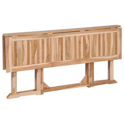 vidaXL 7 Piece Folding Outdoor Dining Set Solid Teak Wood