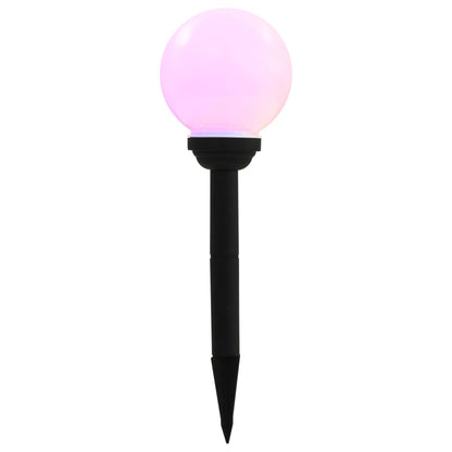 vidaXL Outdoor Solar Lamps 4 pcs LED Spherical 15 cm RGB