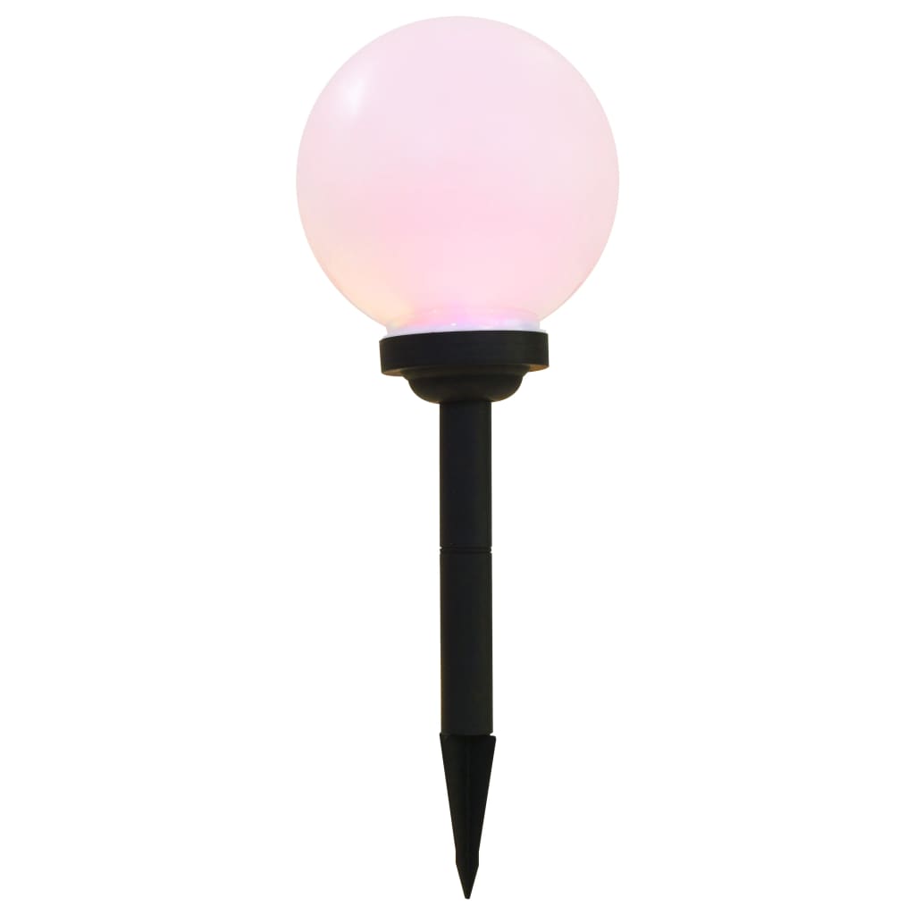 vidaXL Outdoor Solar Lamps 3 pcs LED Spherical 20 cm RGB