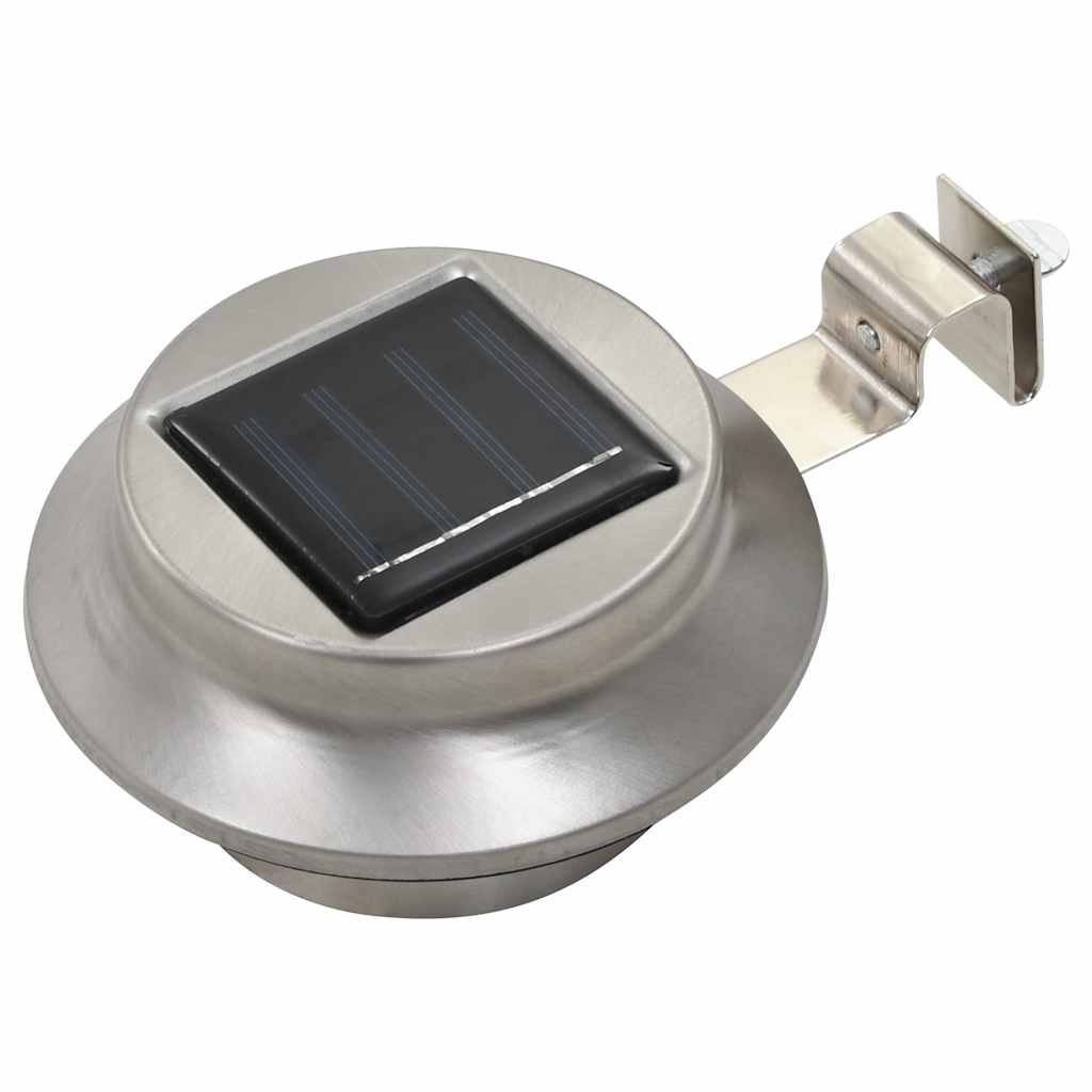 vidaXL Outdoor Solar Lamps 6 pcs LED Round 12 cm White