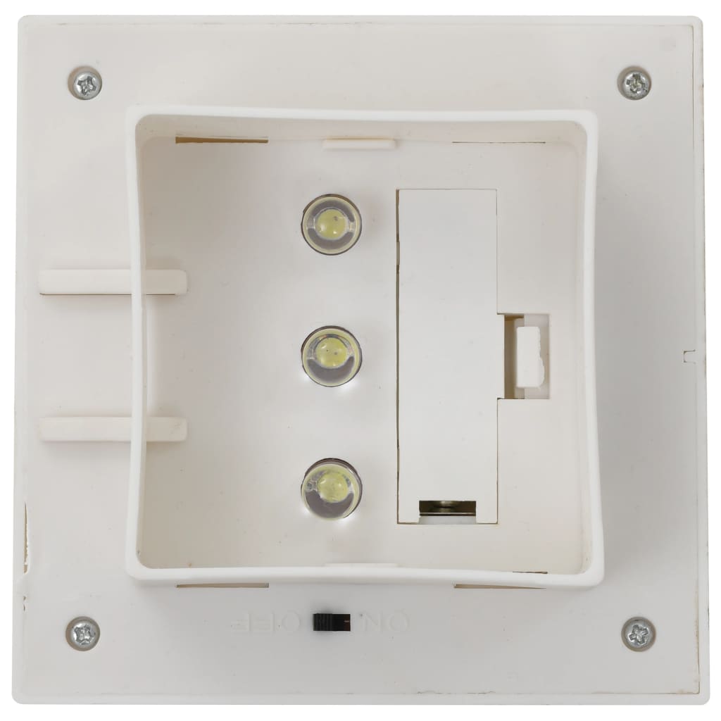 vidaXL Outdoor Solar Lamps 6 pcs LED Square 12 cm White