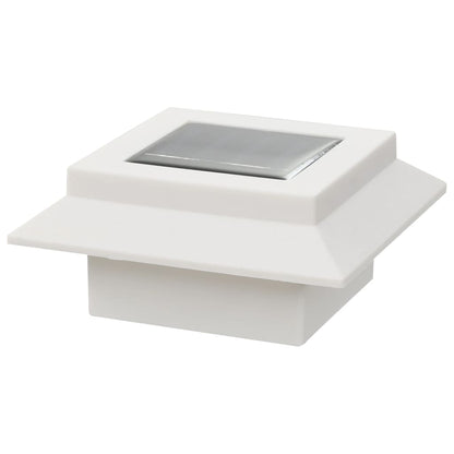 vidaXL Outdoor Solar Lamps 6 pcs LED Square 12 cm White