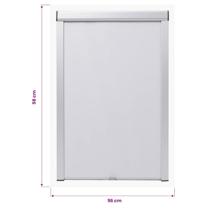 vidaXL Blackout Roller Blind White SK06 GGL and GGU