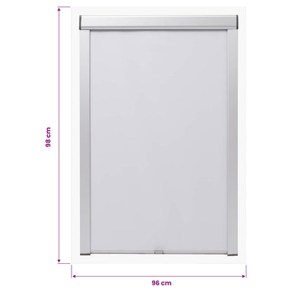 vidaXL Blackout Roller Blind White SK06 GGL and GGU