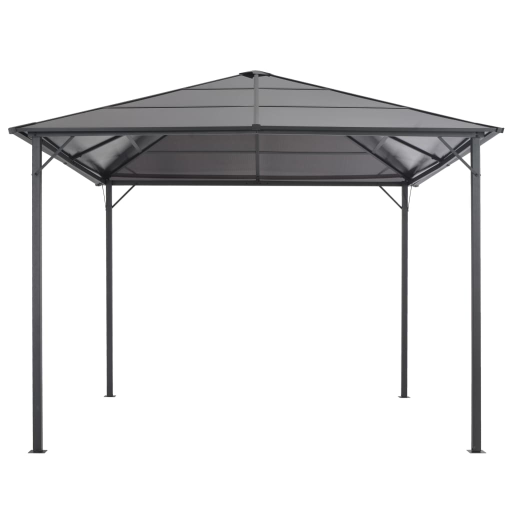 vidaXL Gazebo | Anthracite | Aluminium and Steel | Large
