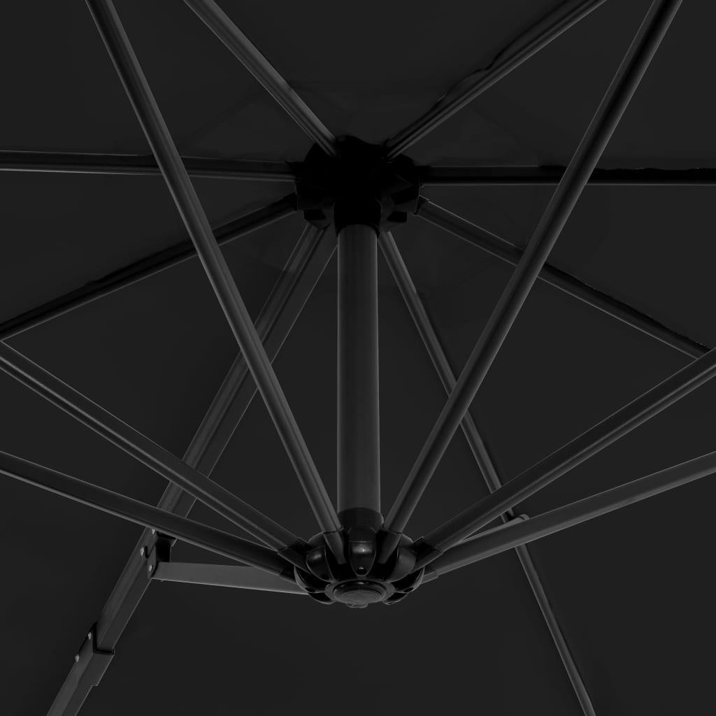 vidaXL Cantilever Garden Parasol | Anthracite | Polyester, Aluminium | Large
