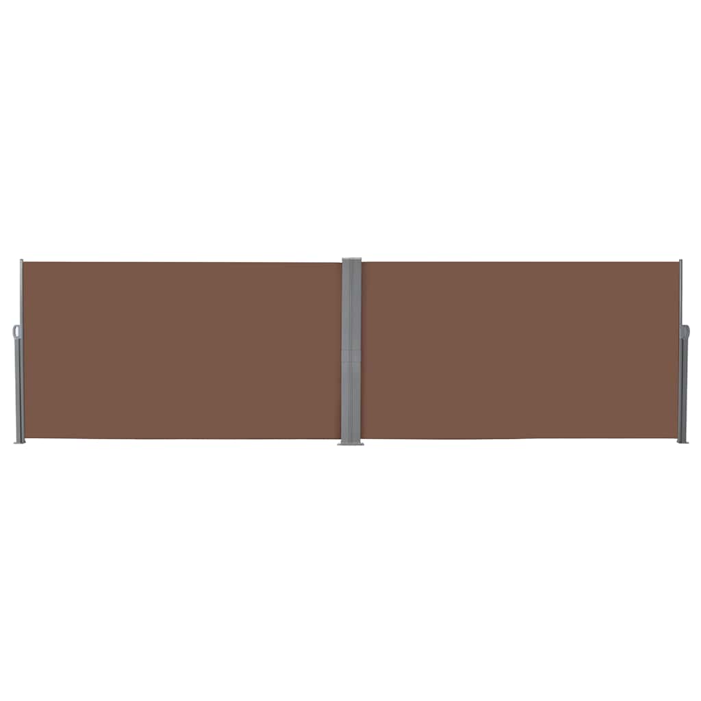 143681 vidaXL Retractable Side Awning 160x600 cm Brown