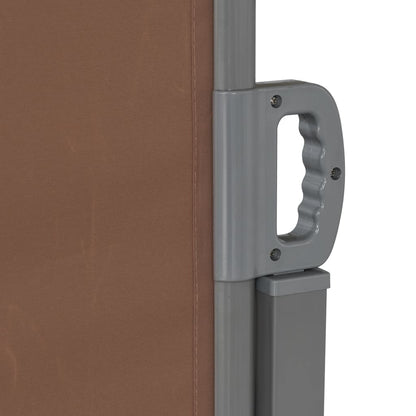 vidaXL Retractable Side Awning 160x600 cm Brown