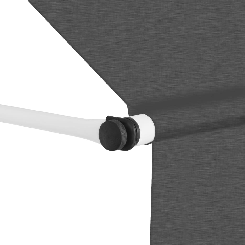 vidaXL Manual Retractable Awning 150 cm Anthracite