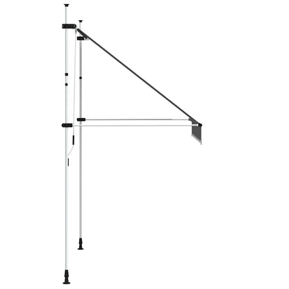 143688 vidaXL Manual Retractable Awning 200 cm Anthracite