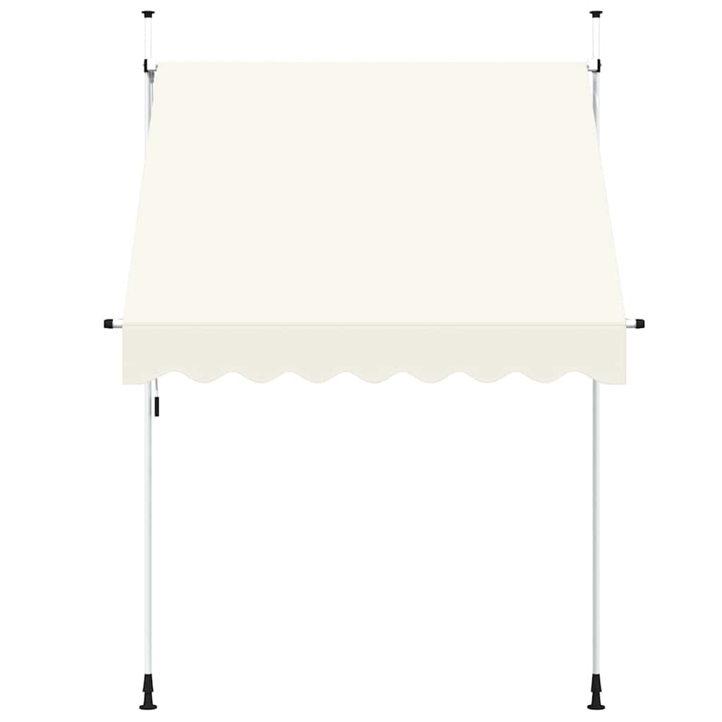 vidaXL Manual Retractable Awning 200 cm Cream