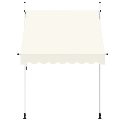 vidaXL Manual Retractable Awning 200 cm Cream