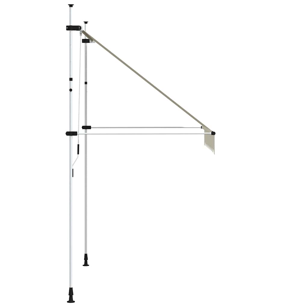vidaXL Manual Retractable Awning 200 cm Cream