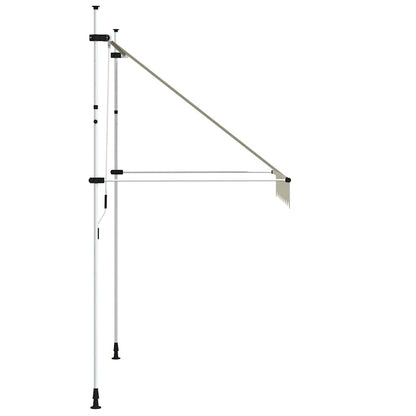 vidaXL Manual Retractable Awning 200 cm Cream