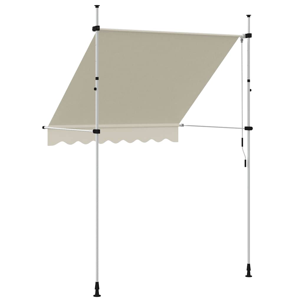 vidaXL Manual Retractable Awning 200 cm Cream