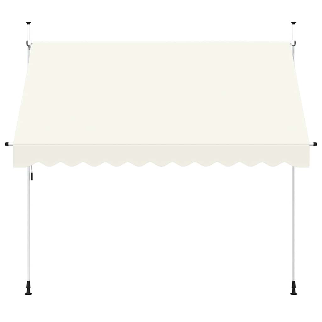 vidaXL Manual Retractable Awning 300 cm Cream