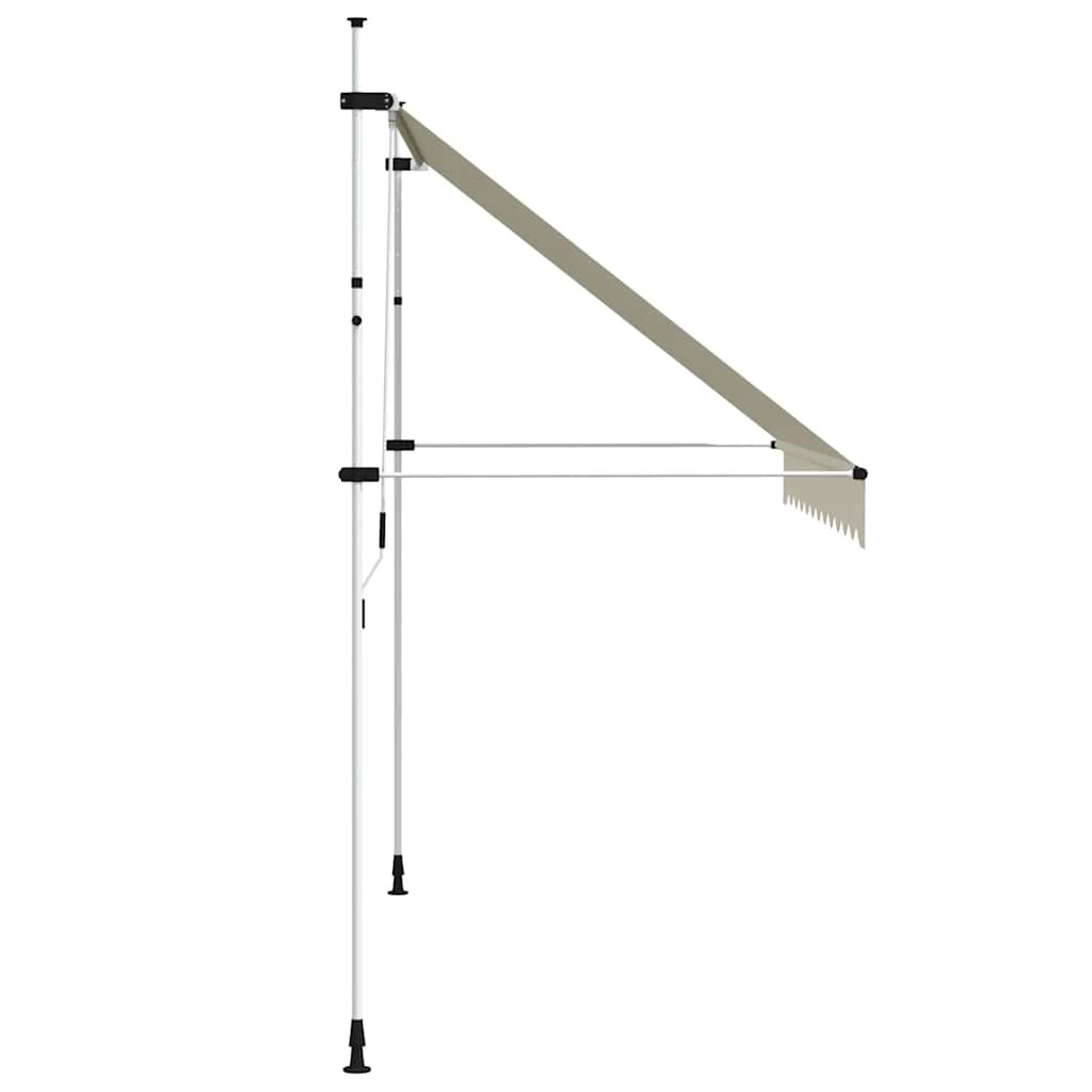 vidaXL Manual Retractable Awning 300 cm Cream