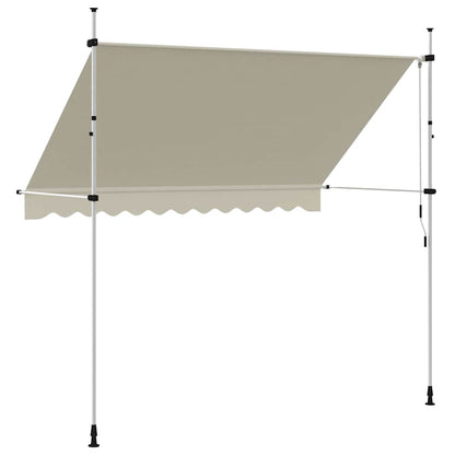vidaXL Manual Retractable Awning 300 cm Cream