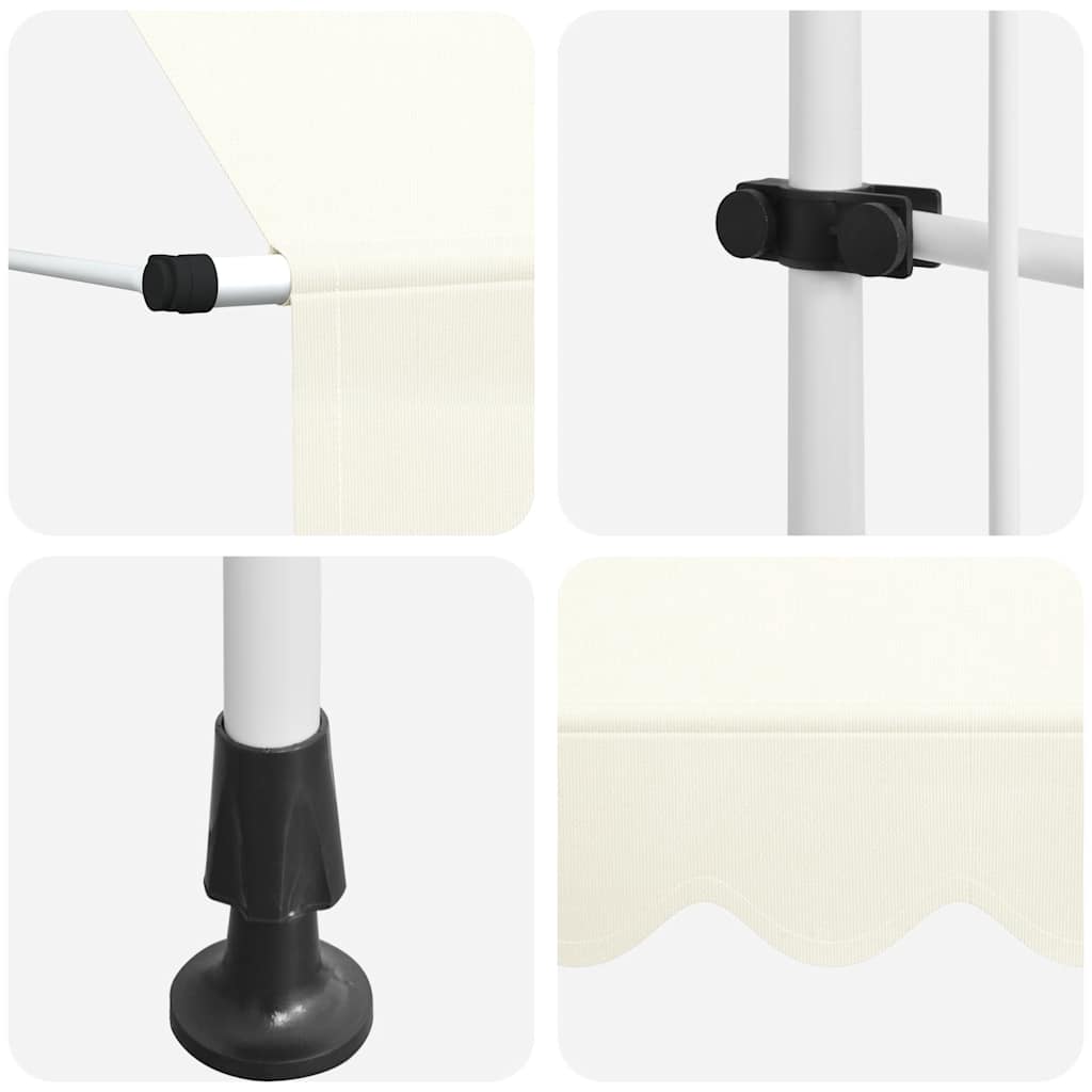 vidaXL Manual Retractable Awning 300 cm Cream