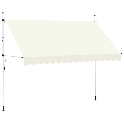 vidaXL Manual Retractable Awning 350 cm Cream