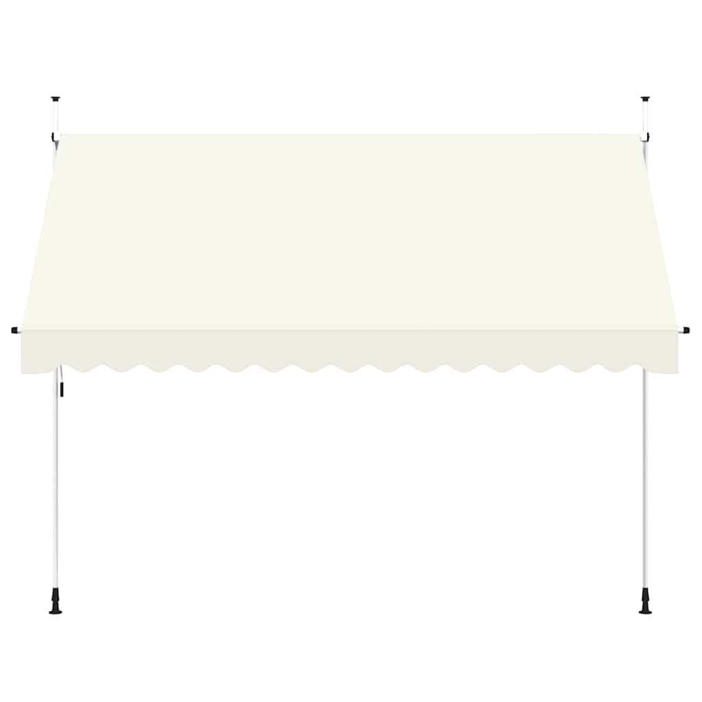 vidaXL Manual Retractable Awning 350 cm Cream