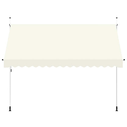 vidaXL Manual Retractable Awning 350 cm Cream