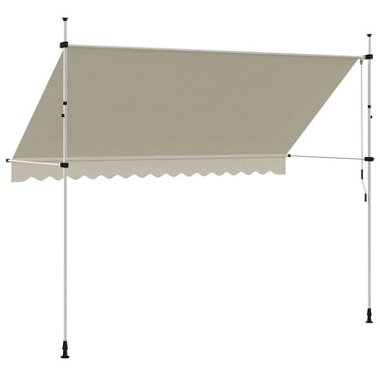 143697 vidaXL Manual Retractable Awning 350 cm Cream