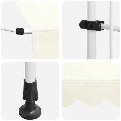 vidaXL Manual Retractable Awning 350 cm Cream
