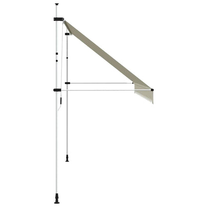 143698 vidaXL Manual Retractable Awning 400 cm Cream