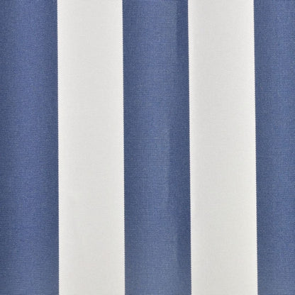 vidaXL Awning Top Sunshade Canvas Blue & White 500x300 cm