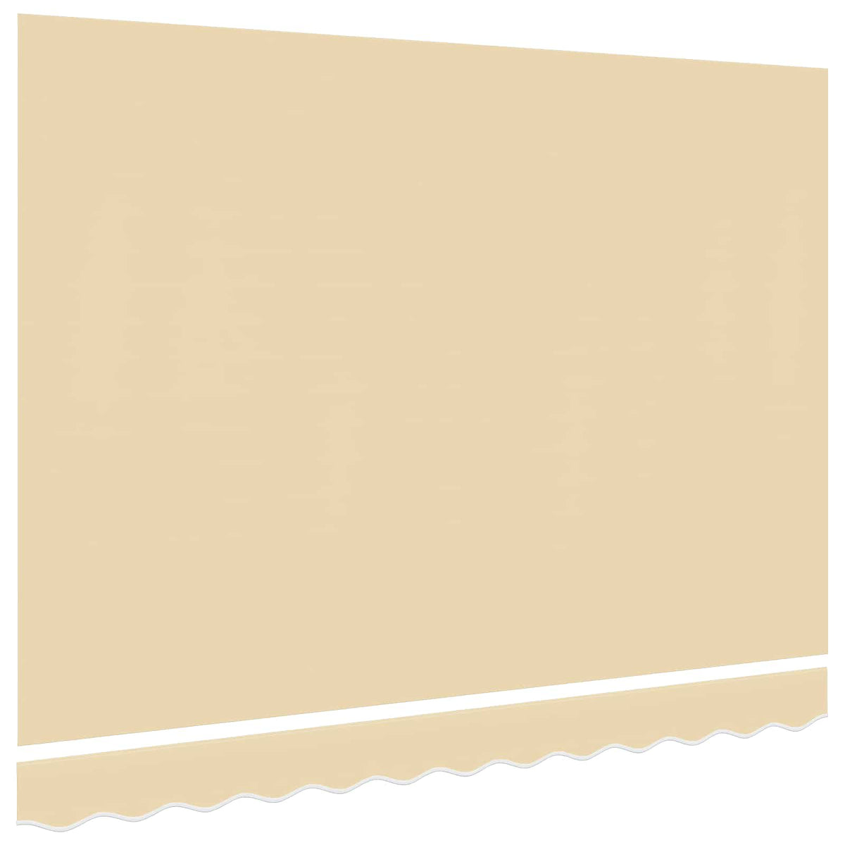 vidaXL Awning Replacement Fabric Cream 350x250 cm Polyester