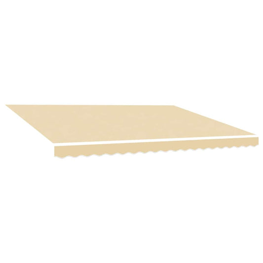 vidaXL Awning Replacement Fabric Cream 450x300 cm Polyester