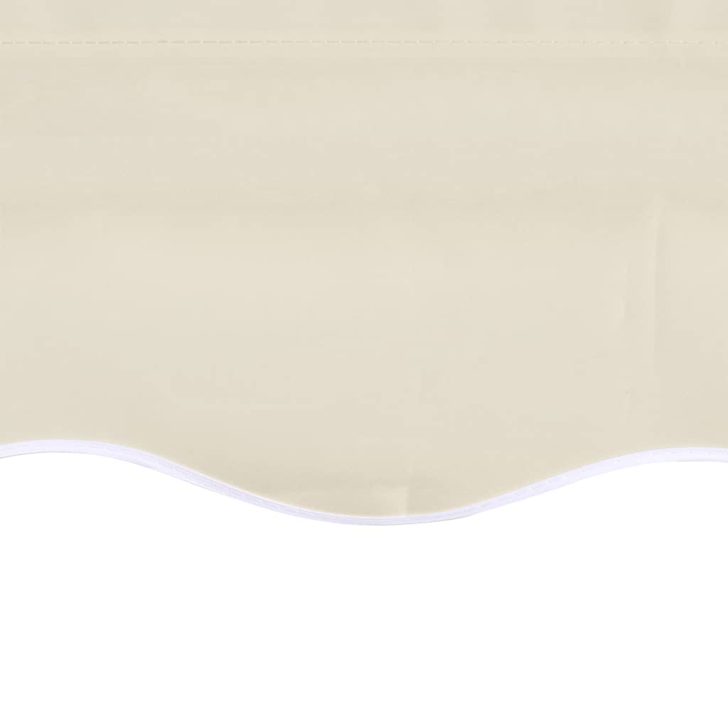 vidaXL Awning Top Sunshade Canvas Cream 4.5x3 m