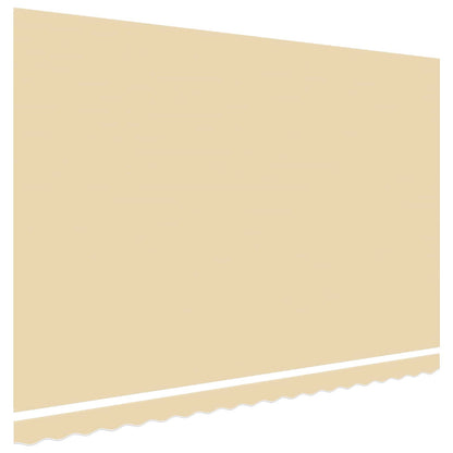 vidaXL Awning Replacement Fabric Cream 450x300 cm Polyester