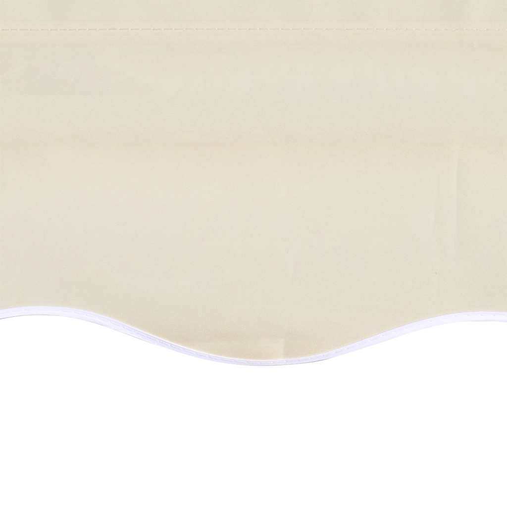 vidaXL Awning Replacement Fabric Cream 5x3 m Polyester